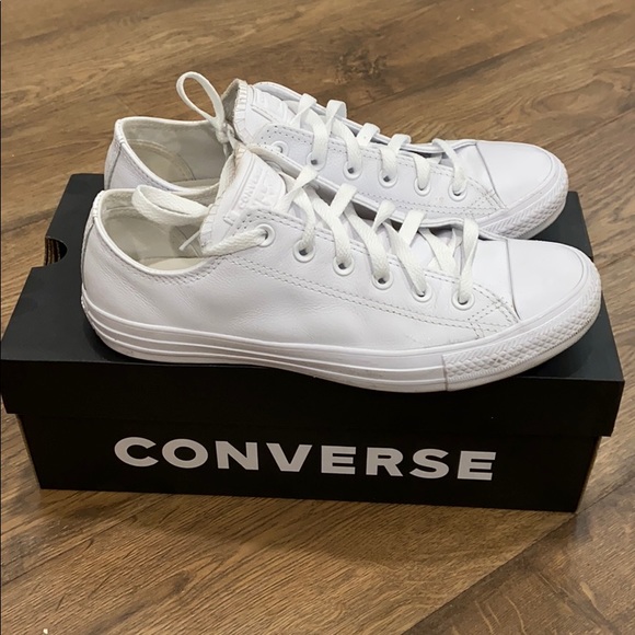 Converse Shoes - White Leather Converse